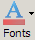 Fonts button